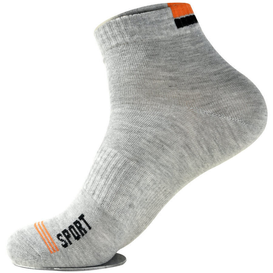 

Men's Comfortable Mid-tube Breathable Alphabet Sports Socks