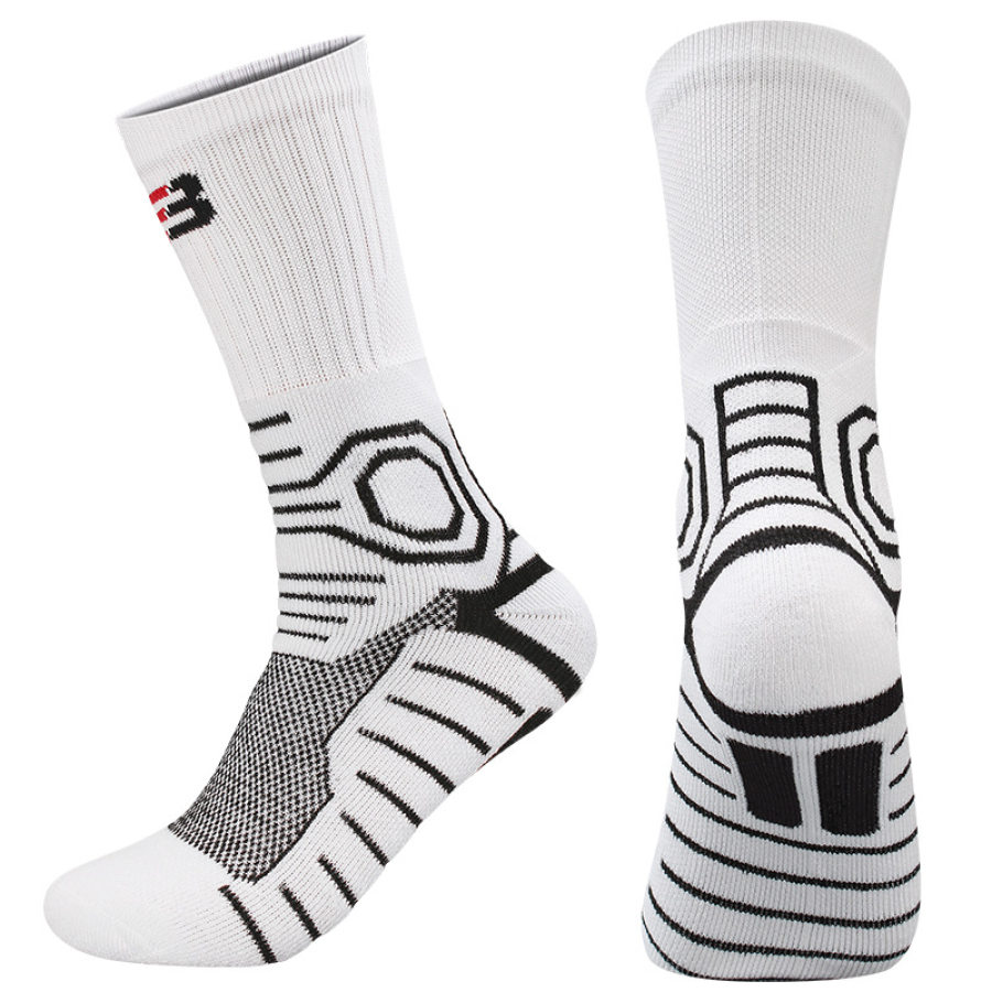 

Men's Outdoor Towel Bottom Wear-resistant Sweat-absorbing Non-slip Mid-tube Sports Socks