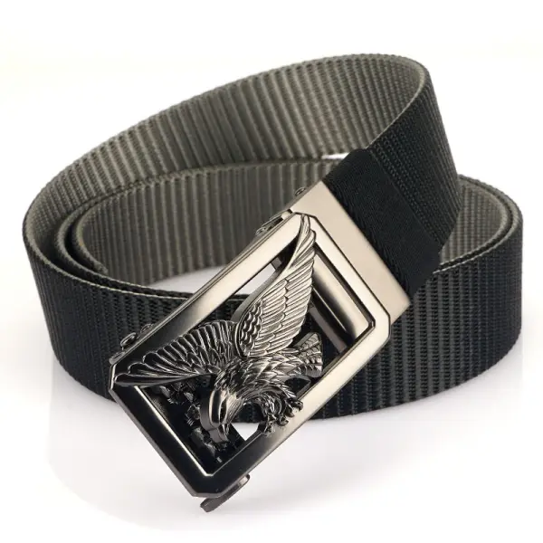 Men's Outdoor Thickened Double Color Nylon Casual Automatic Buckle Belt Only $18.89 - Wayrates.com 