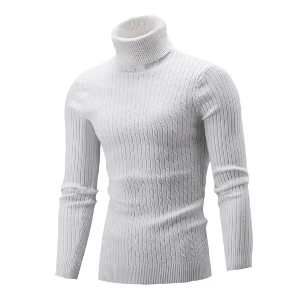 Men's Winter Slim Turtleneck Sweater - Dozenlive.com 