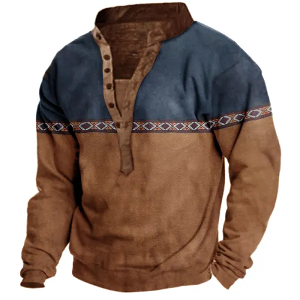 Aztec Men's Henley Sweatshirt Only $22.89 - Wayrates.com 