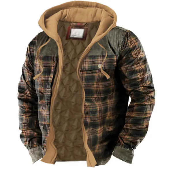 Men's Yellowstone Contrast Cowboy Christmas Hooded Jacket Only $69.89 - Wayrates.com 