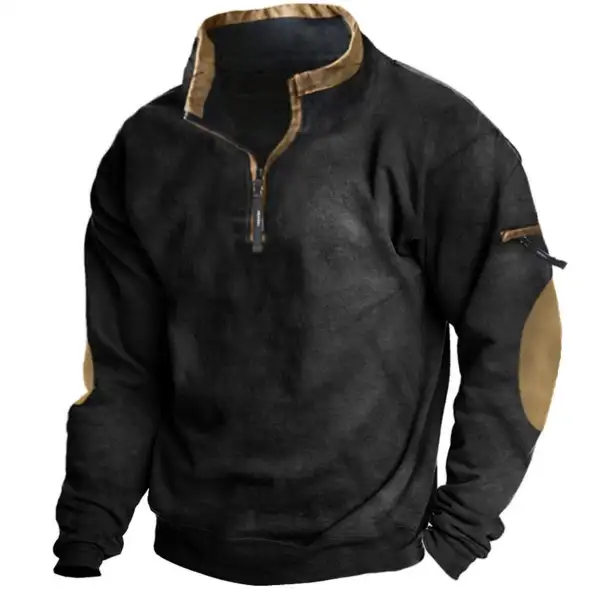 Men's Outdoor Tactical Quarter Zip Sweatshirt - Mosaicnew.com 