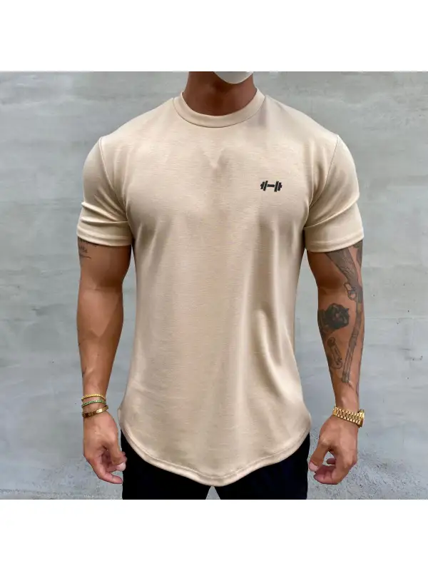 Men's Casual Sports Round Neck Short Sleeve T-shirt - Cominbuy.com 