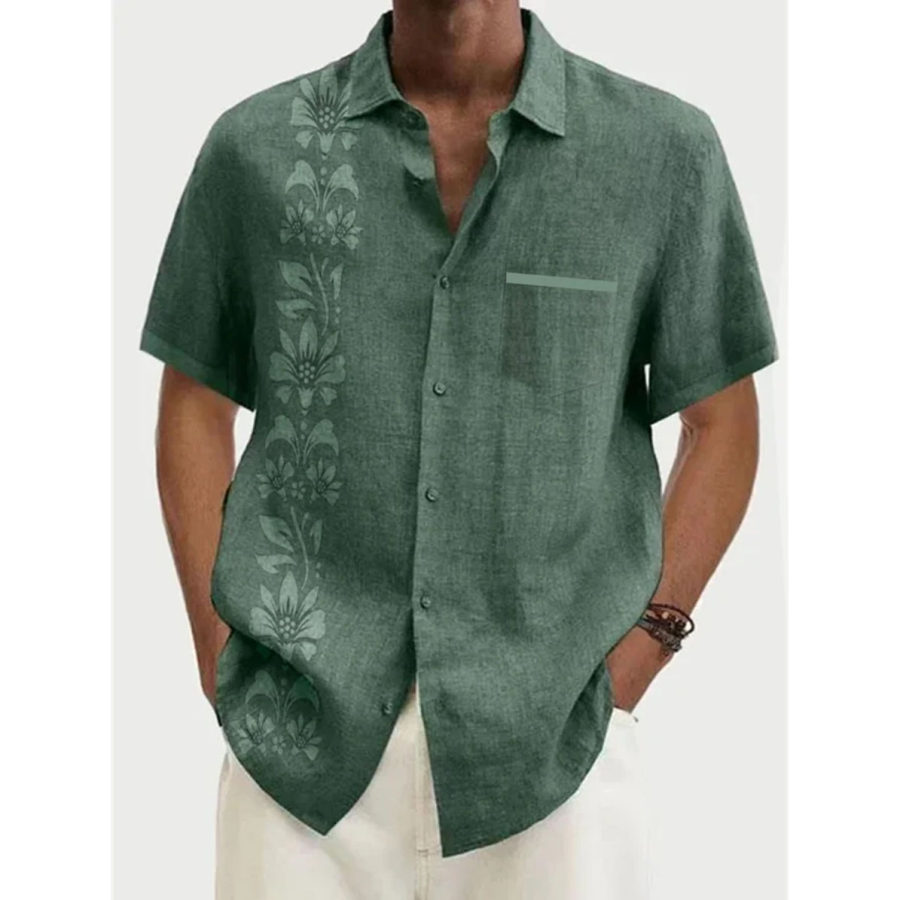 

Men's Solid Color Casual Hawaiian Beach Shirt