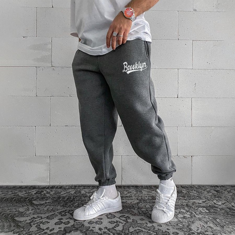 

Men's Casual Clean "BROOKLYN" Print Sweatpants