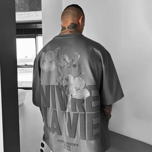 Unisex Casual Vivre La Vie T-shirt - Wayrates.com 