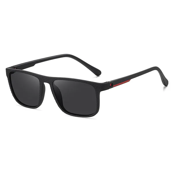 Men's Retro Beach Surf Trend Square Frame Sunshade Anti-UV Sports Polarized Sunglasses - Wayrates.com 
