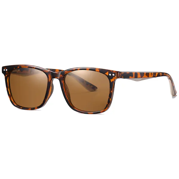 Polarized Glasses Fashion Retro Beach Surfing Square Sunglasses - Elementnice.com 