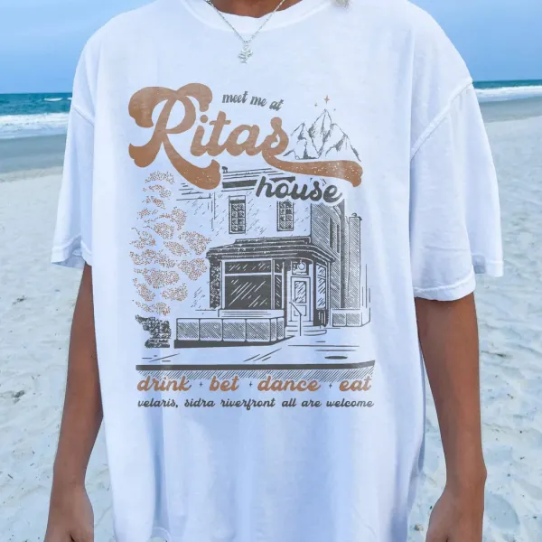 Rita's Bar ACOTAR Shirt | Velaris Night Court Licensed SJM - Wayrates.com 