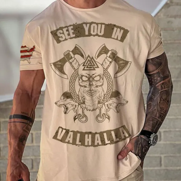 Men's Valhalla Print T-Shirt - Wayrates.com 