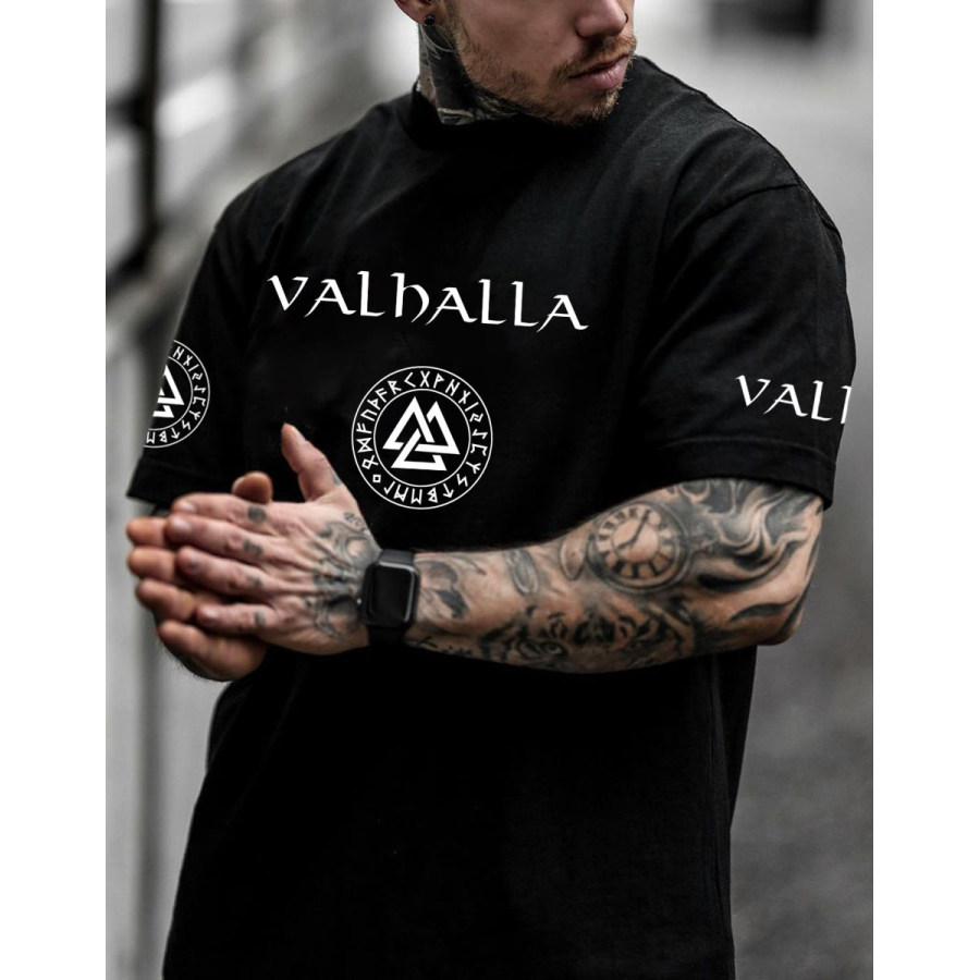 

Men's Valhalla Print Casual T-Shirt