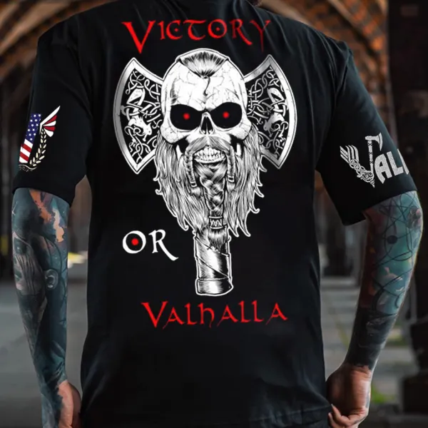 Men's Valhalla Print Casual T-Shirt - Wayrates.com 