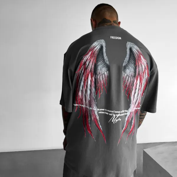 Oversize Angel Wings T-Shirt - Wayrates.com 