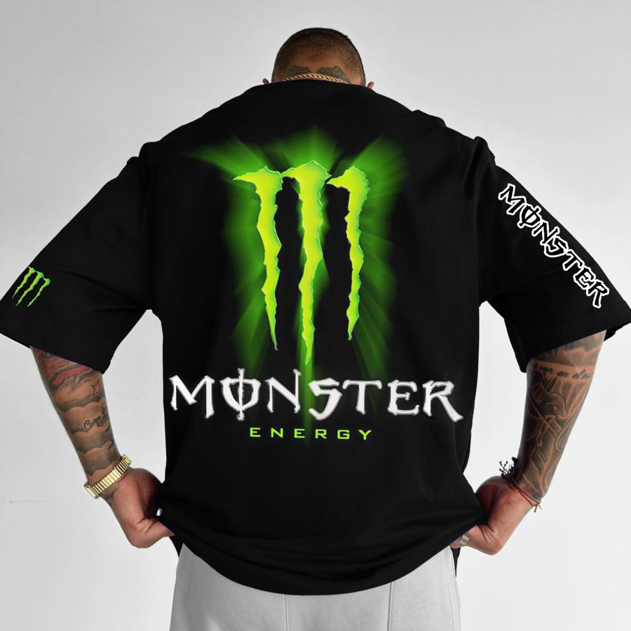 

Oversize Racing Graphic Print Tee
