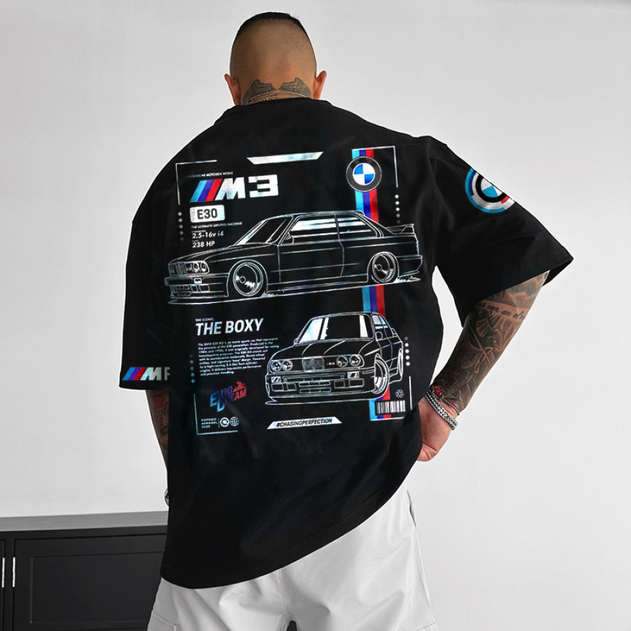 

Men's Casual Racing Print T-Shirt