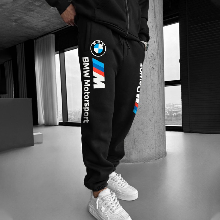 

Oversized Racing Graphic Fleece Sweatpants