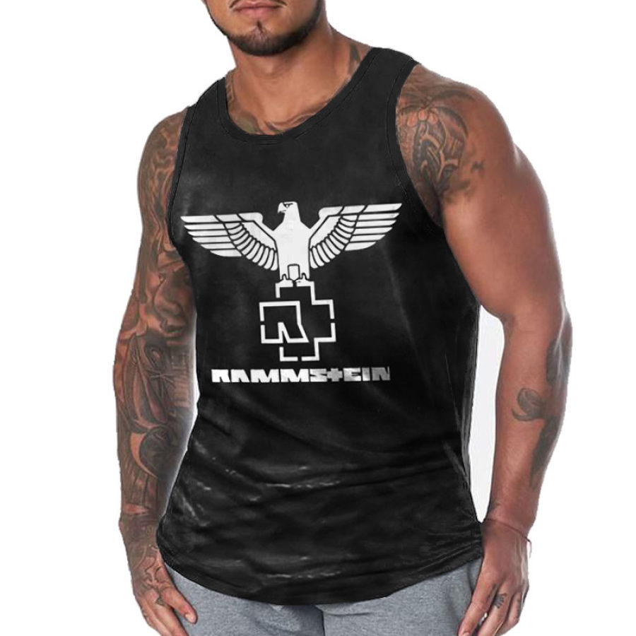 

Men's Rammstein Rock Band Print Vest Tank Top