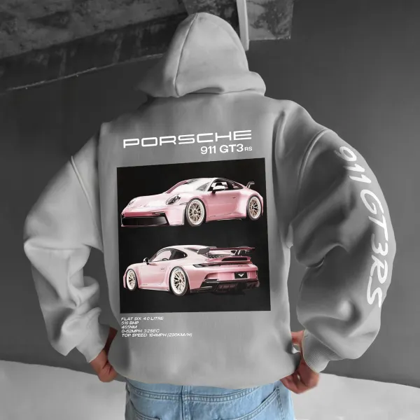 Oversize Sports Car 911 GT3RS Hoodie - Dozenlive.com 