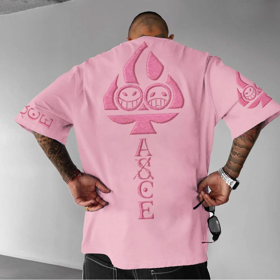 

Unisex Anime One Piece Embroidered Anime T-Shirt