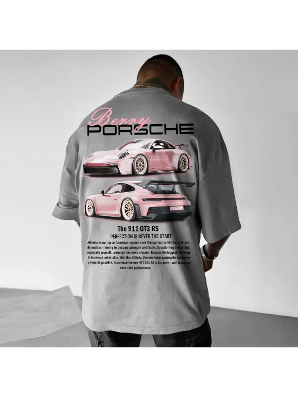 Oversize Sports Car 911 GT3RS T-shirt - Frontiercool.com 