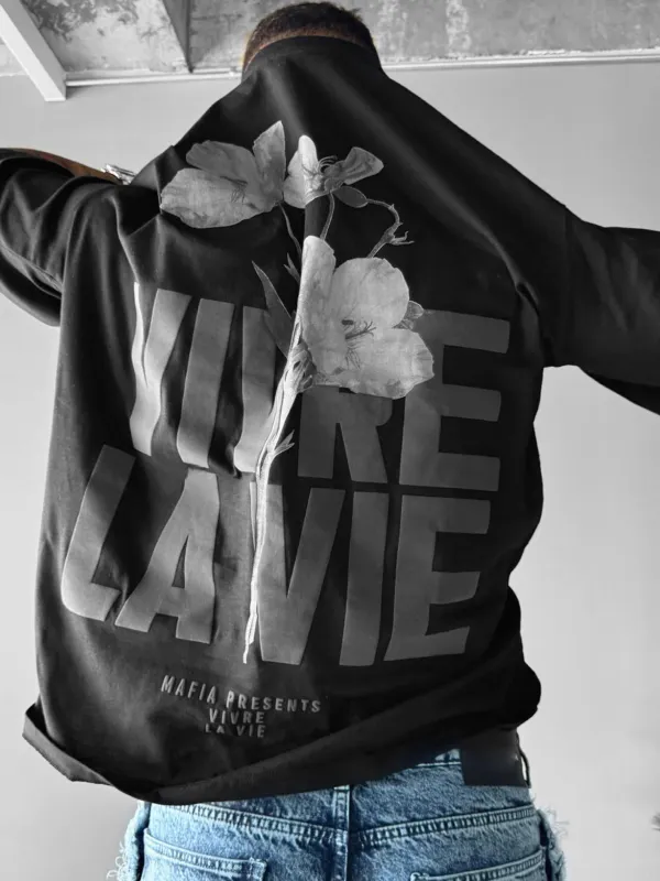Unisex Casual Vivre La Vie T-shirt - Sunshinenice.com 