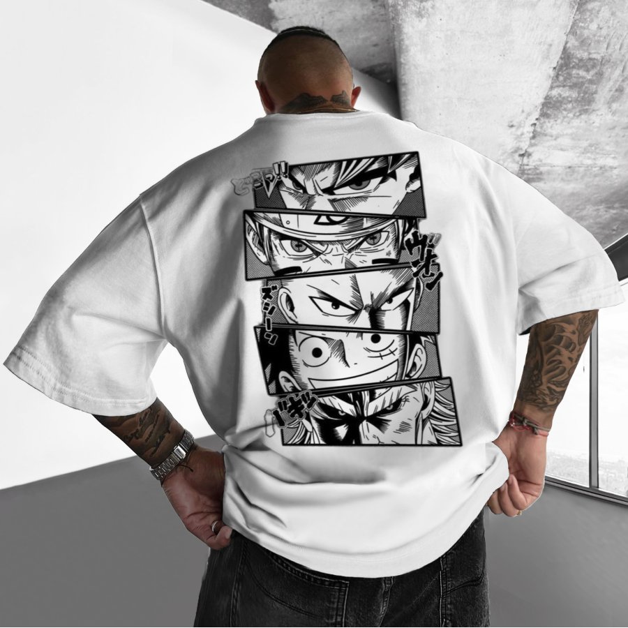 

Unisex Oversized Anime Collection Print T-shirt