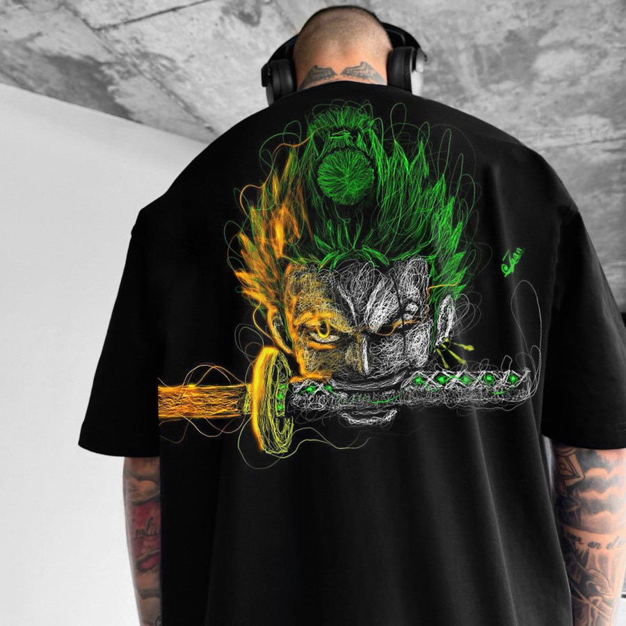 

Unisex Casual Anime Print T-shirt One Piece T-shirt