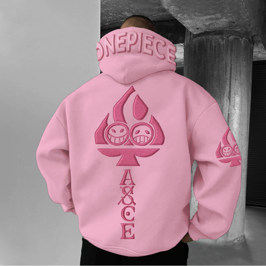 

Oversized Anime Logo Hoodie