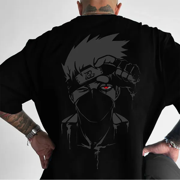 Unisex Kakashi Silhouette Ninja Anime T-Shirt - Wayrates.com 