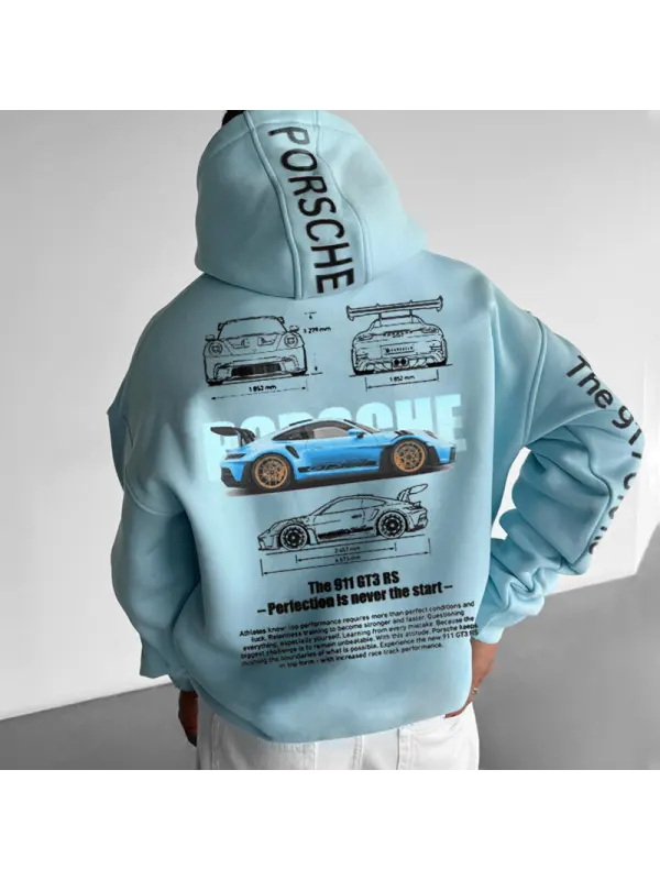 Oversized Unisex Racing Graphic Hoodie - Ootdmw.com 