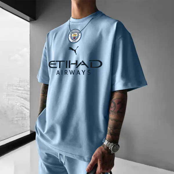 Manchester City Graphic Oversized Tee - Trisunshine.com 