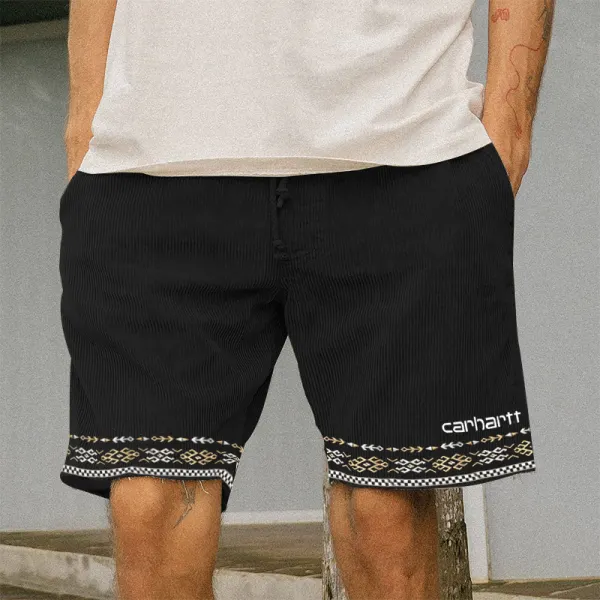 Casual Loose Printed Lace-up Shorts - Wayrates.com 