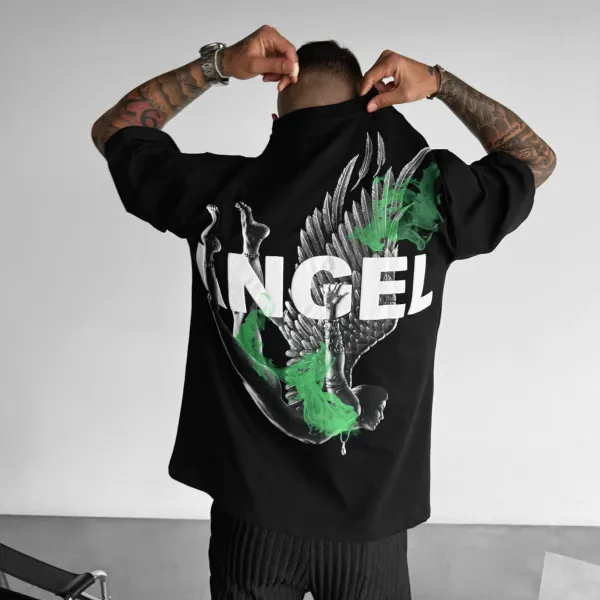 Unisex Casual Fire Angel T-Shirt - Wayrates.com 