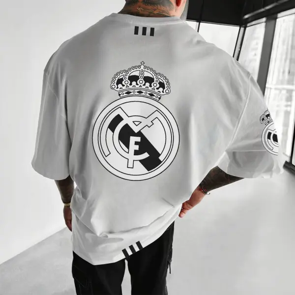Oversized Real Madrid Casual Tee - Wayrates.com 