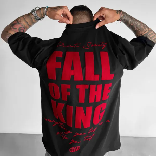 Unisex Casual Fall Of The King T-shirt - Wayrates.com 