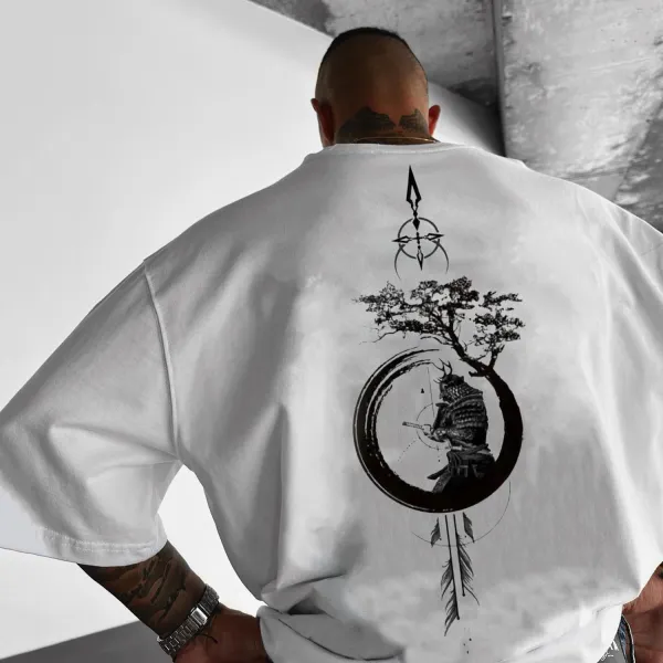 Men's Samurai Printed T-shirt - Wayrates.com 