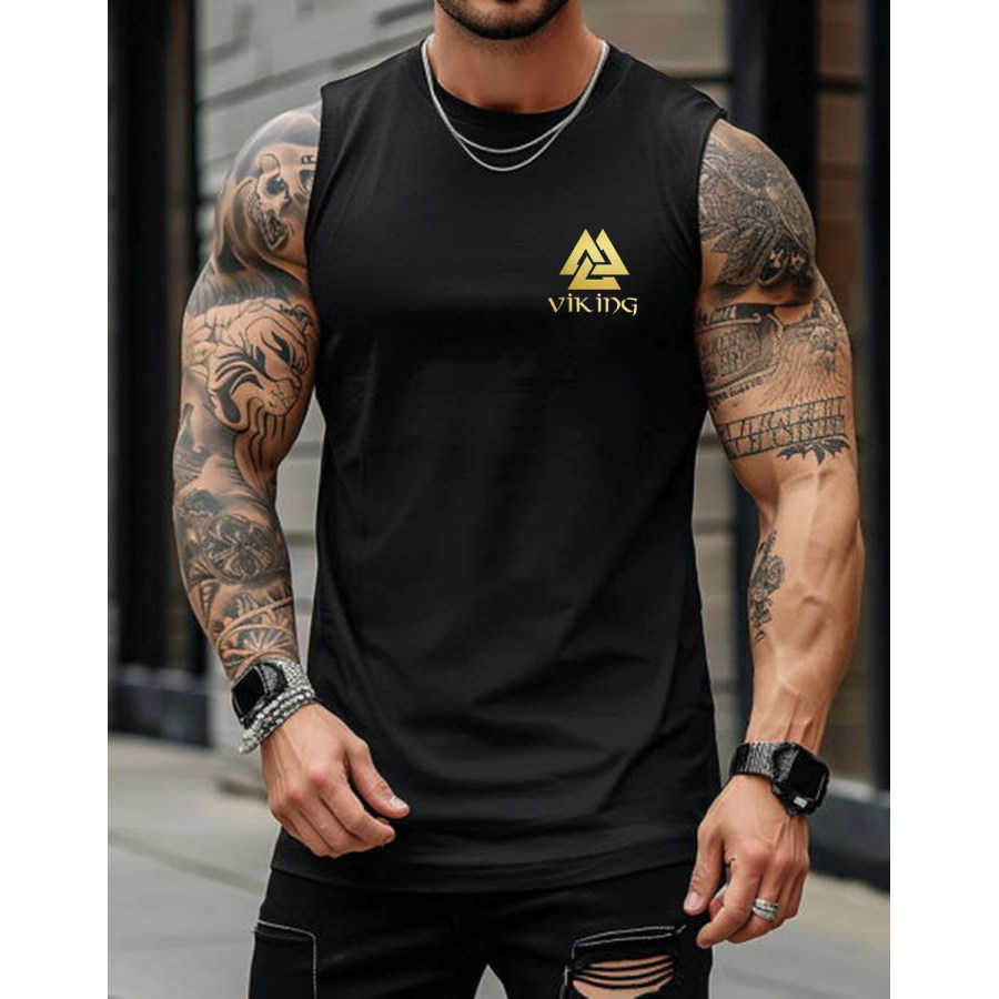 

Men's Valhalla Print Sleeveless T-Shirt