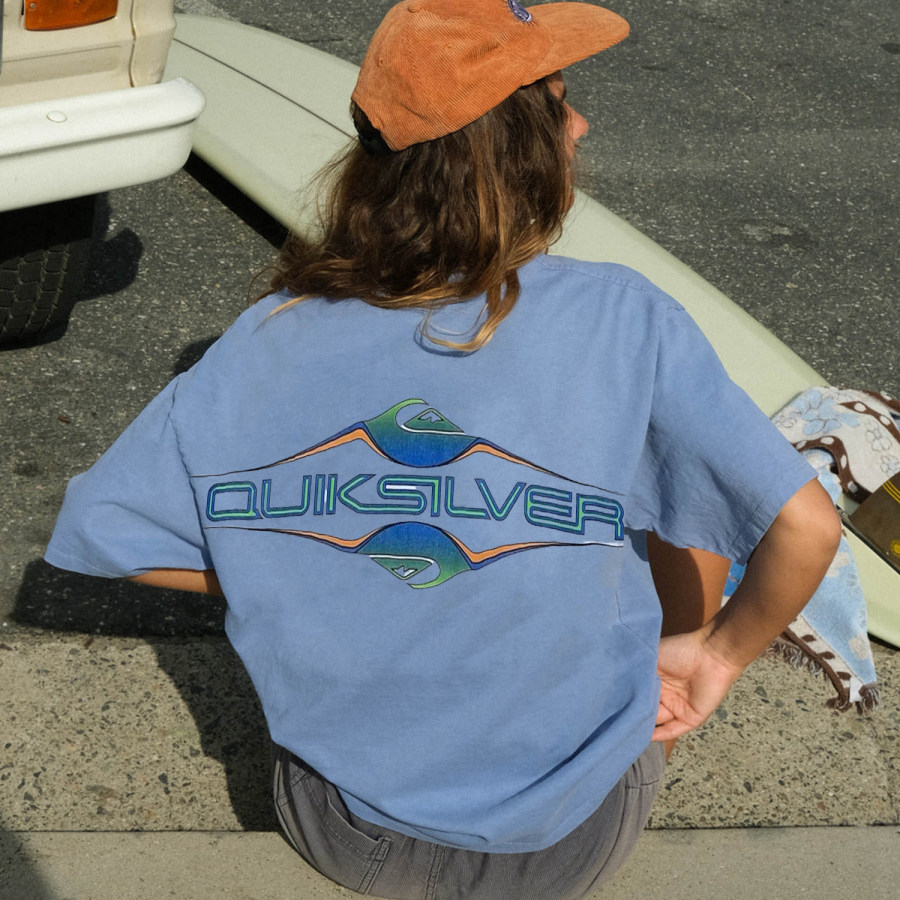 

Retro Surf Quiksilver Printed T-Shirt