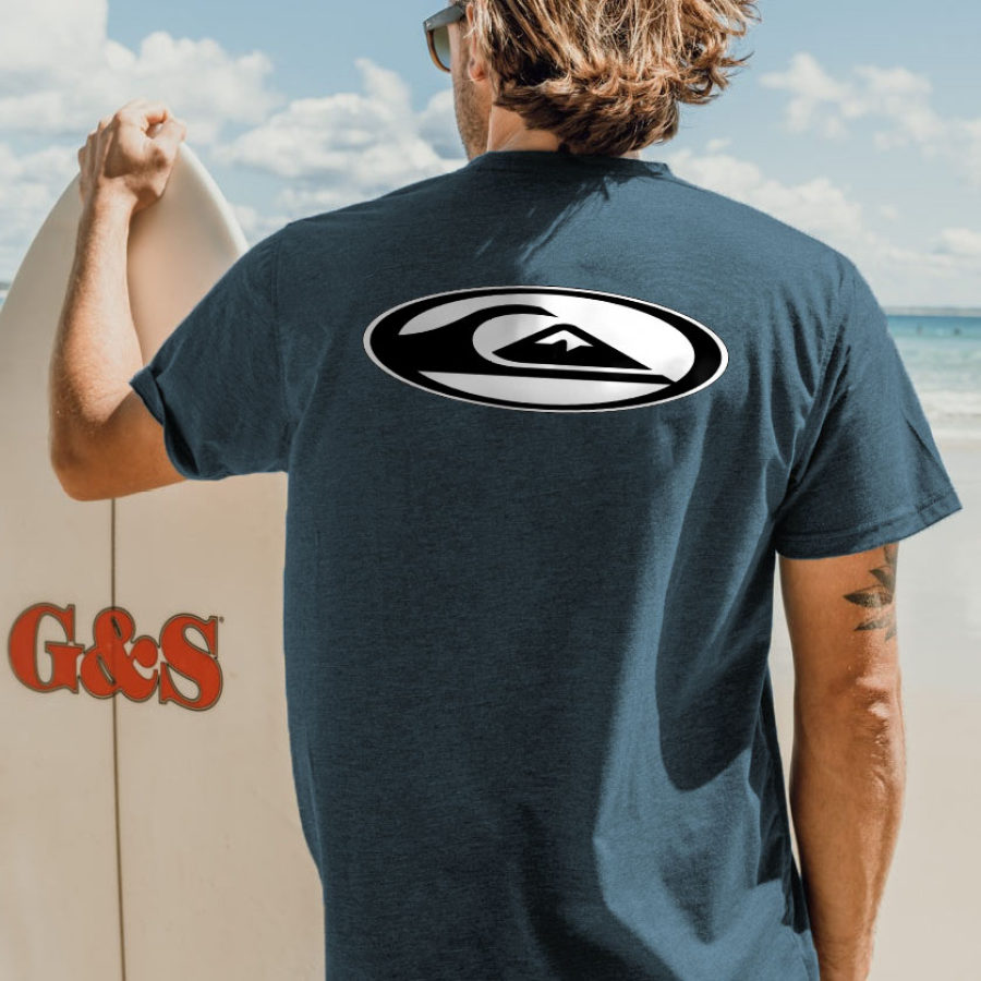 

Men's Vintage 90s Quiksilver Surf Beach Short Sleeve T-Shirt