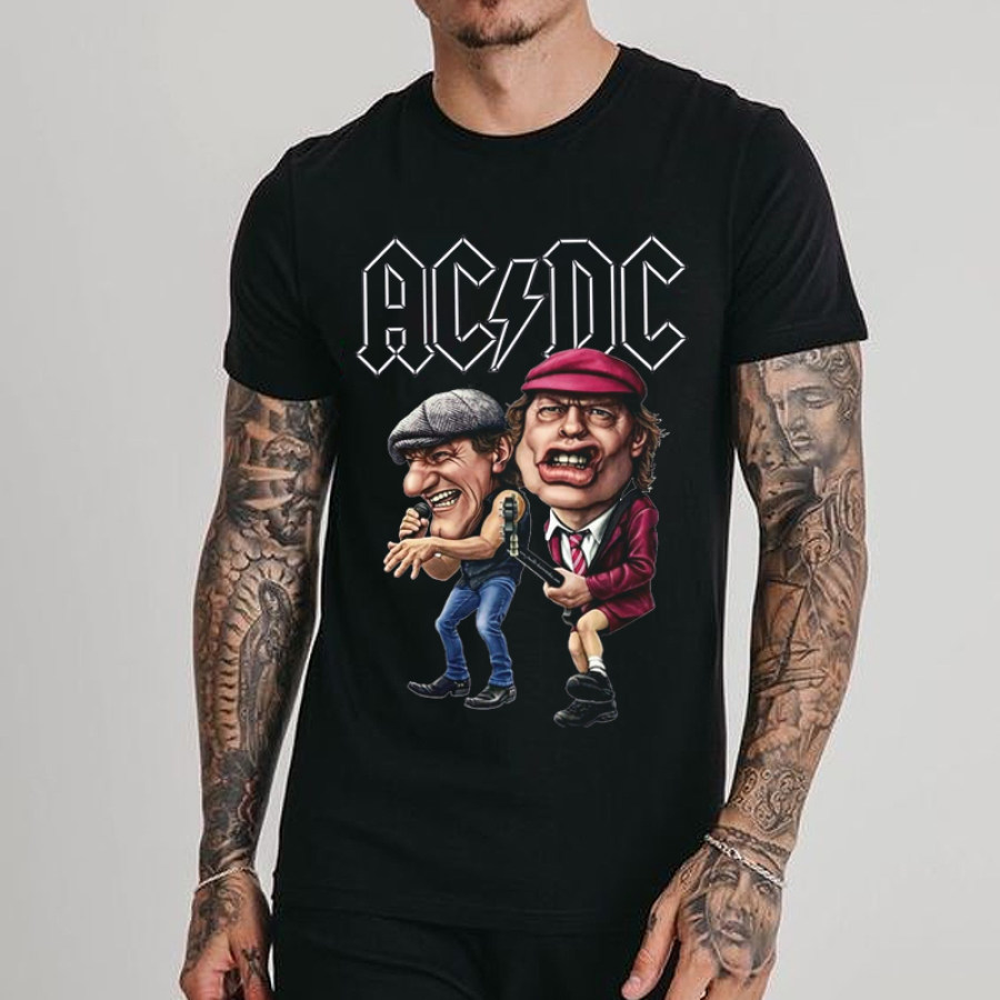 

Acdc Rock Guitar Playing Pattern T-shirt