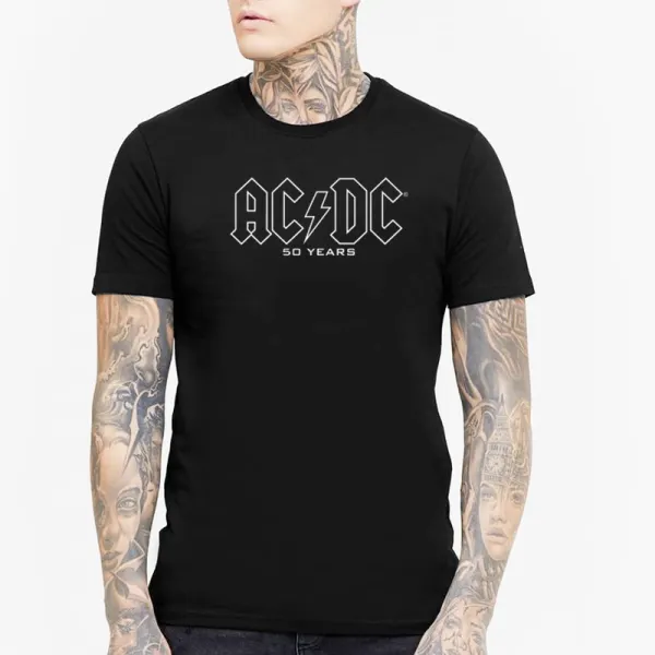 Acdc Rock Band Letters T-shirt - Wayrates.com 