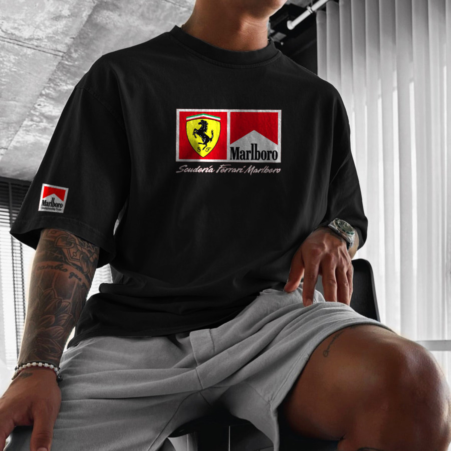 

Men's Racing Casual Loose T-shirt