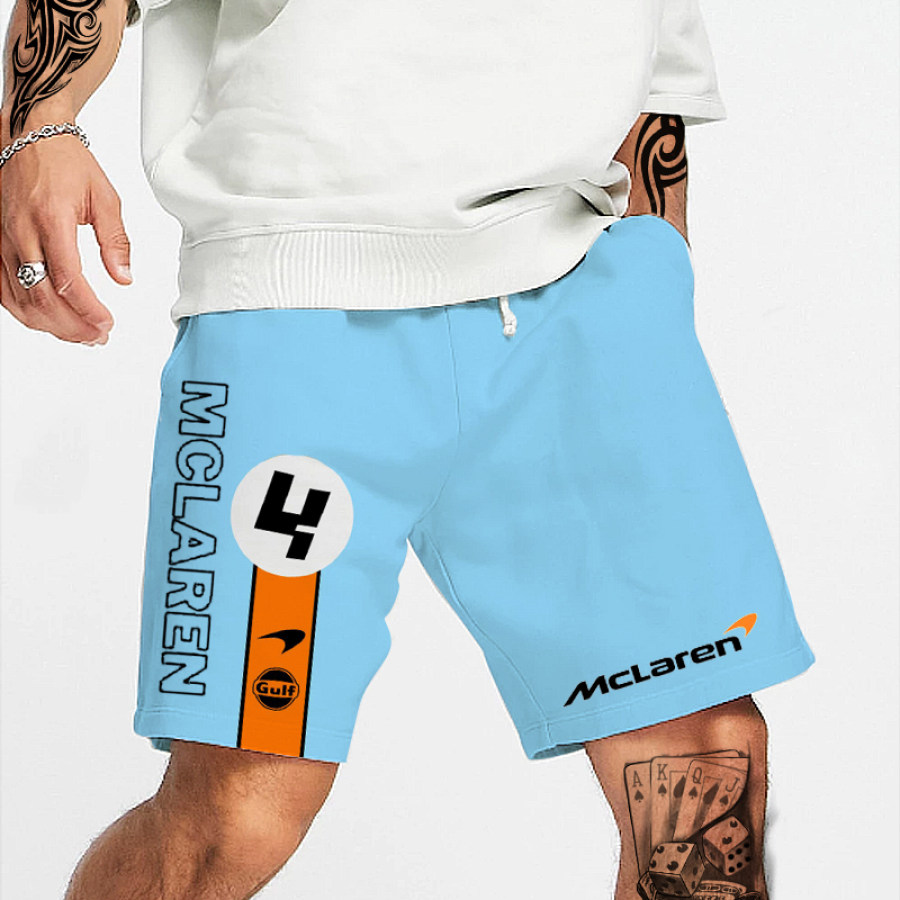 

Unisex Oversize McLaren F1 Casual Drawstring Shorts