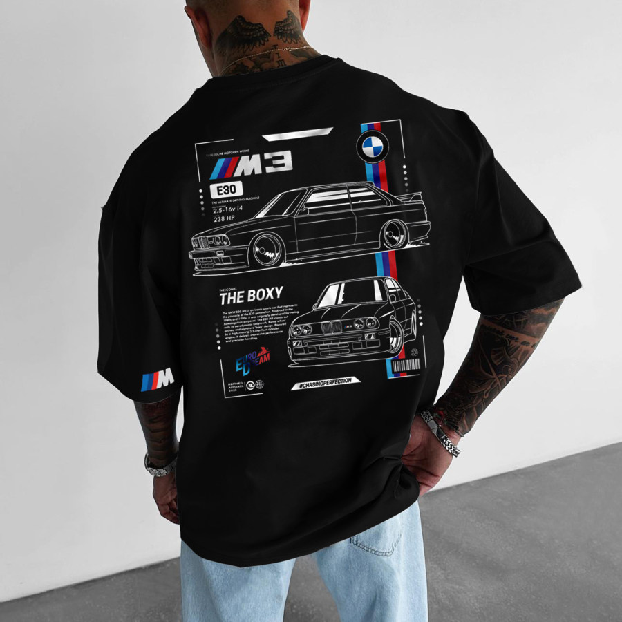 

Casual Loose Racing Printed T-shirt