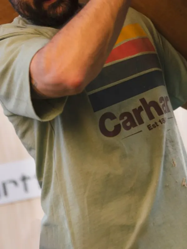 Men's T-Shirt Tee Vintage Graphic Short Sleeve Outdoor Casual Summer Daily Tops Light Green - Pragmaace.com 