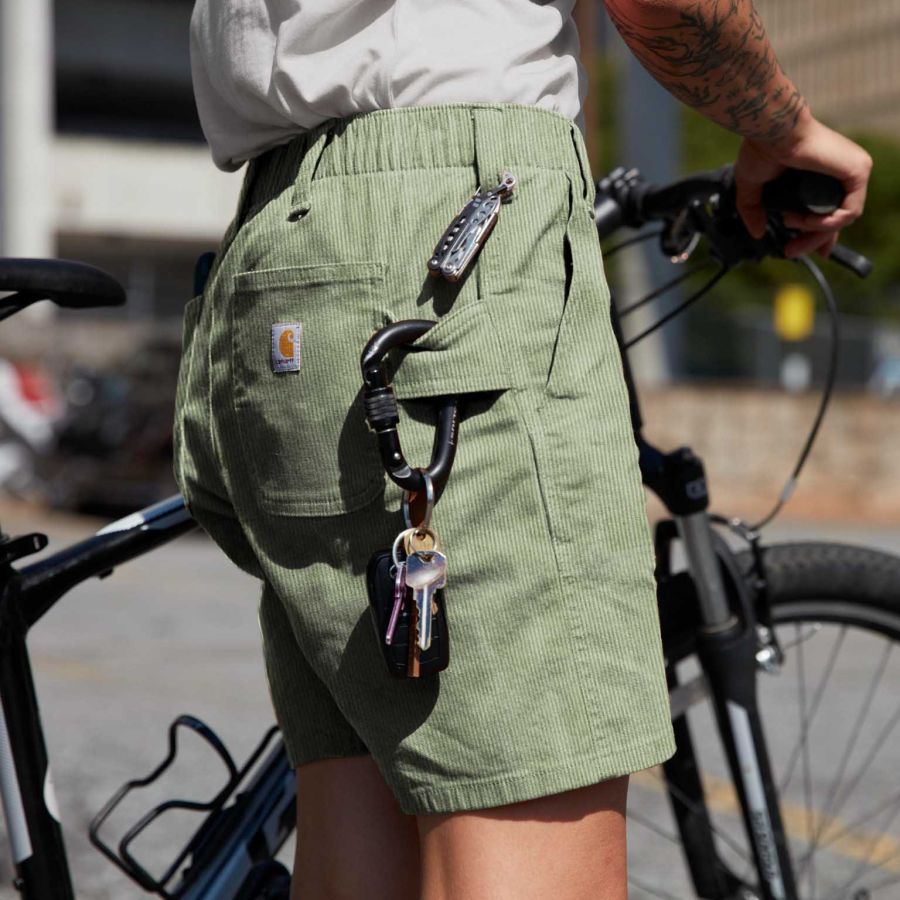 

Men's Surf Shorts Vintage Carhartt Corduroy Multi-Pocket Cargo Shorts Summer Daily 7 Inch Boardshorts