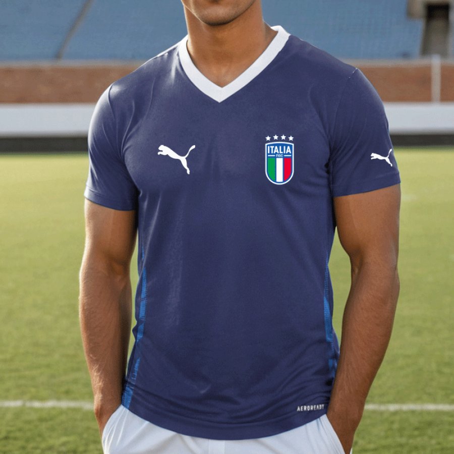 

Men's 2024 Italia Football Race Quick Drying T-shirt