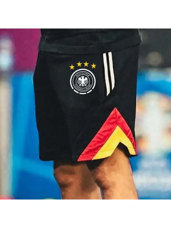Men's Football Germany Print Casual Shorts - Anrider.com 