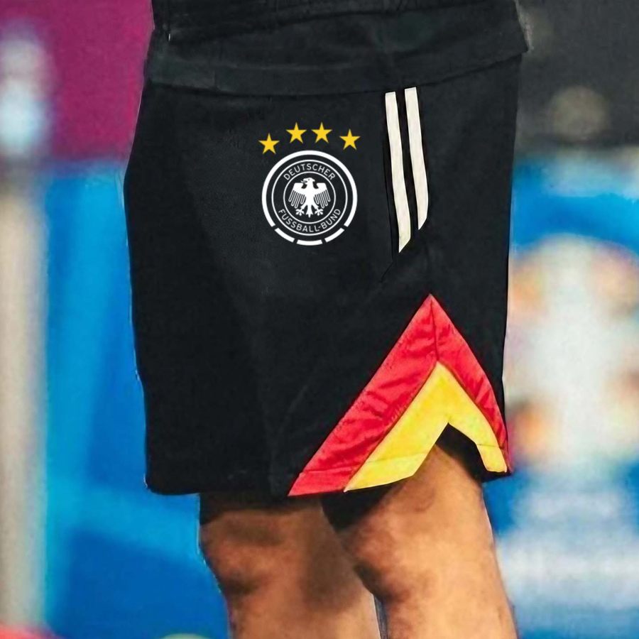 

Men's Football Germany Print Casual Shorts